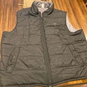Ariat Reversible Puffer Vest Black/Grey